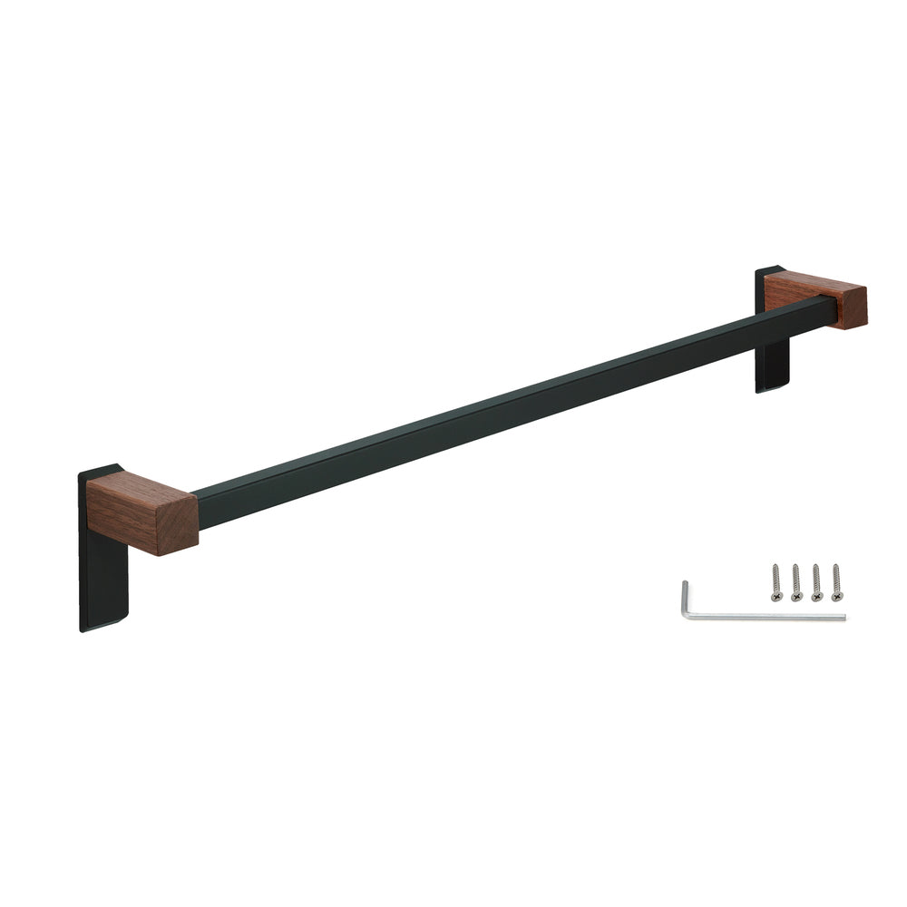 Towel rack, Premium Wood series PXB-WM06-450-WN, by Sugatsune / LAMP (Japan)