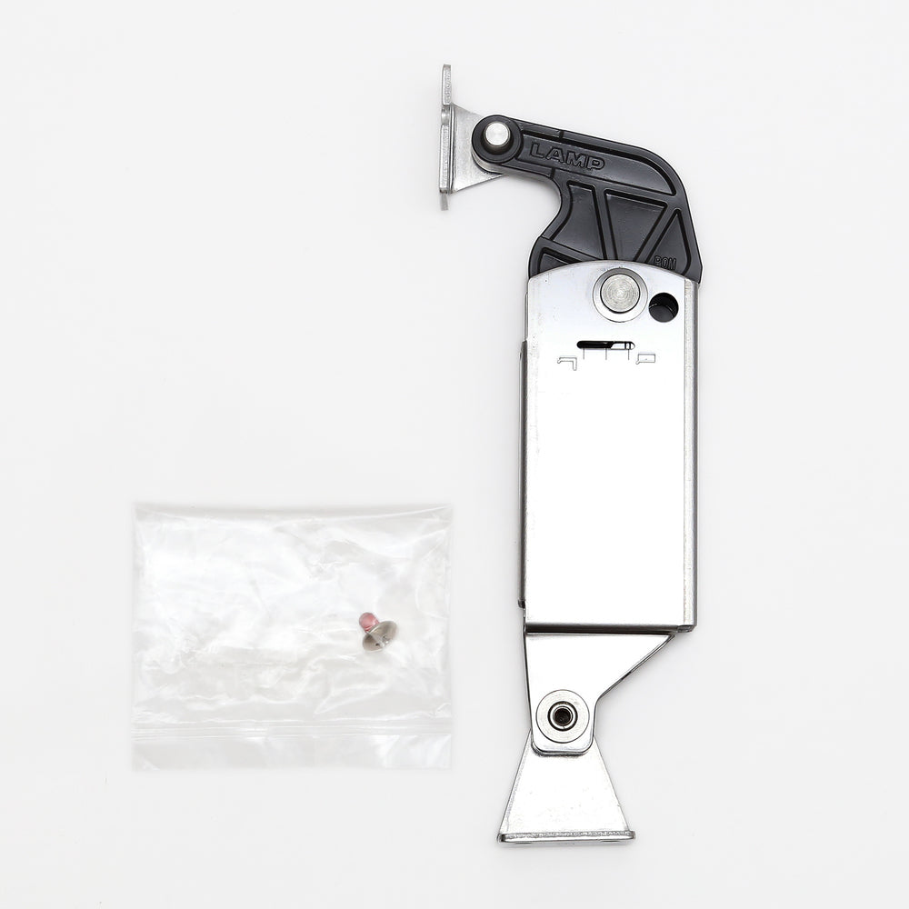 Système de fixation du volet, ouverture assistée, équilibre réglable, montage mural arrière S-ATJ01D, par Sugatsune / LAMP (Japon)