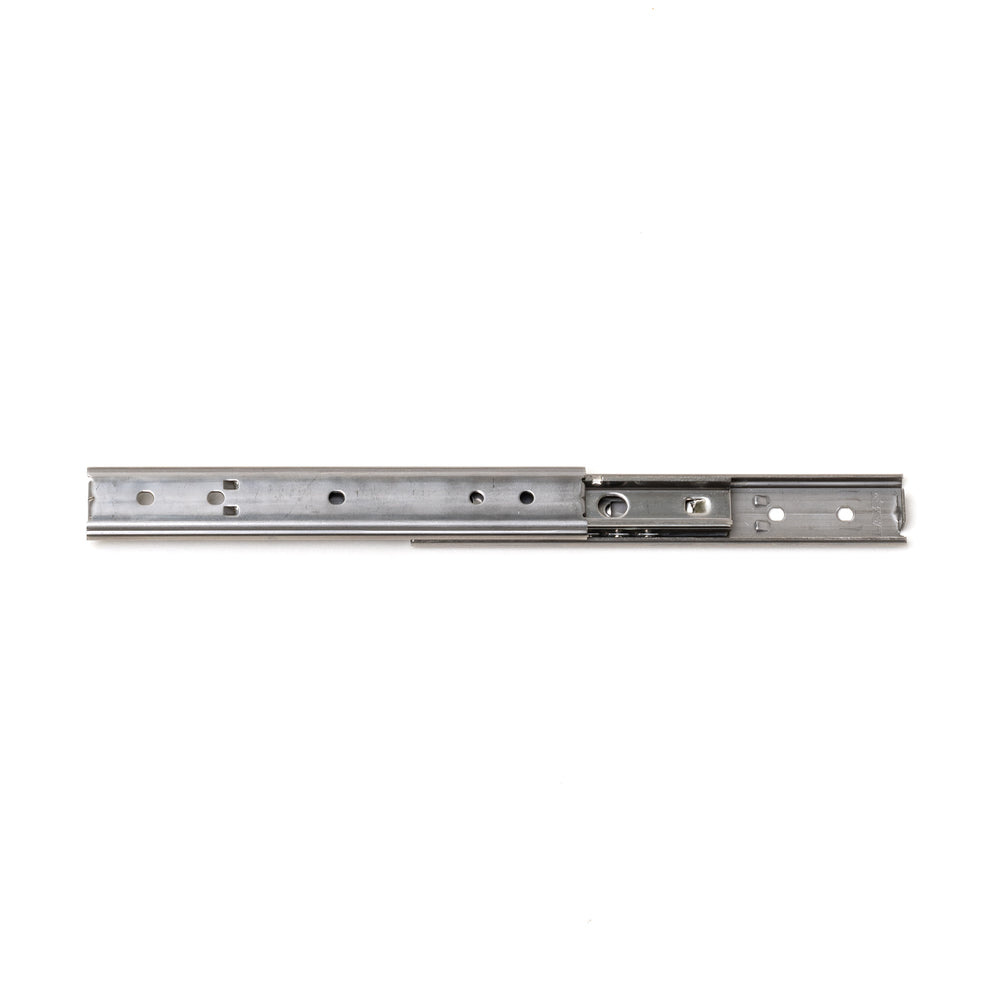 Full extension soft-close drawer slide, stainless steel SCR3-15S-100A, by Sugatsune / LAMP (Japan)
