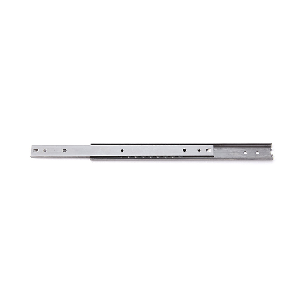 Stainless steel mini drawer slide, bidirectional SCRW2-15-150A, by Sugatsune / LAMP (Japan)