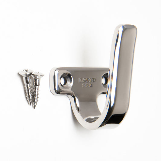 Hochwertiger Universalhaken aus Edelstahl SUS304, 45 mm (1,8″), 5H-45M. Handtuchhaken aus V2A für Badezimmer, Schwimmbad, Schiffbau, Wohnmobil, Außenbereich, feuchte Umgebung und viel mehr, von Sugatsune / LAMP® (Japan)