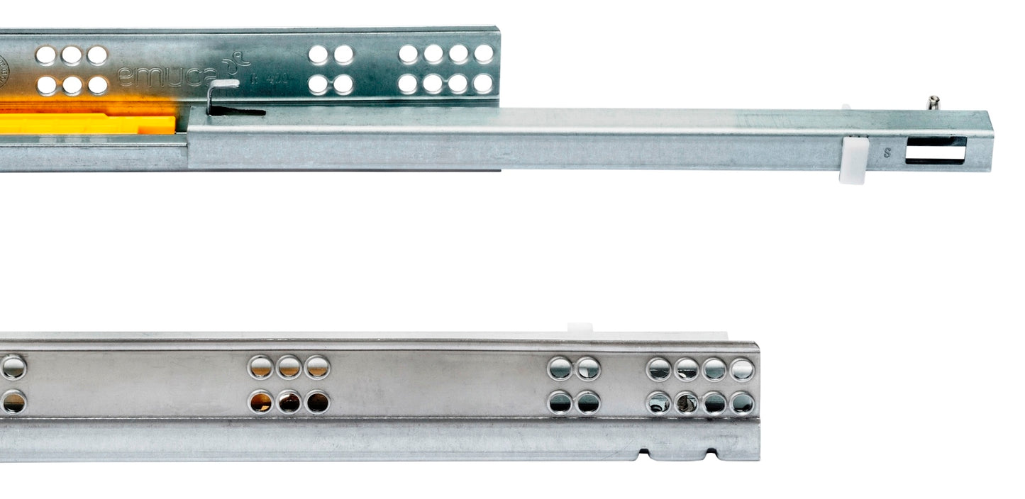 Unterflurführungen, Tragkraft: 25 kg (56 lbs), 500 mm (19-11/16″), Ausführung: Teilauszug mit Push-to-open, 3123505 für Holzschublade, Holztablar