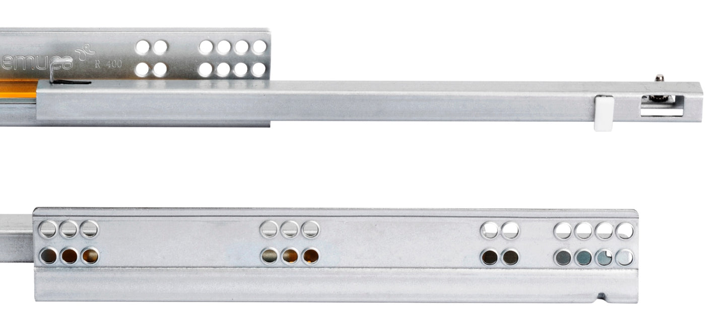 Glissières sous plancher, capacité de charge : 25 kg (56 lb), 250 mm (9-27/32″), extension partielle avec fermeture en douceur, 3019005 pour tiroir en bois, tiroir en bois, étagère en bois