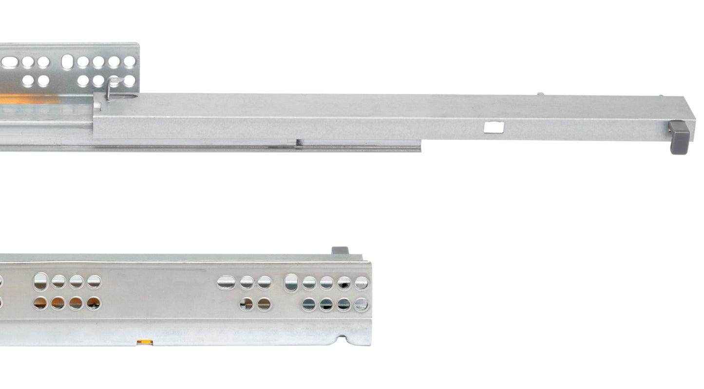 Unterflurführungen, Tragkraft: 30 kg (67 lbs), 500 mm (19-11/16″), Vollauszug mit Soft-Close, 3124505 für Holzschublade, Holzschubkasten, Holztablar