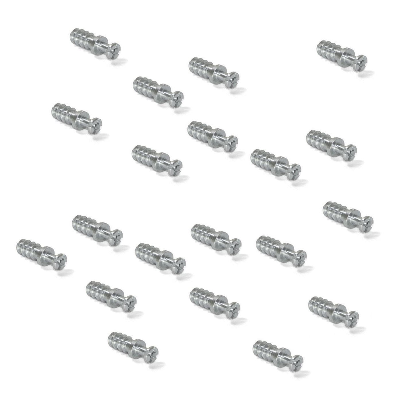 20 boulons de connexion robustes pour alésage ⌀6 mm, en acier, 11 mm (7/16″), 8905305 pour la connexion de meubles