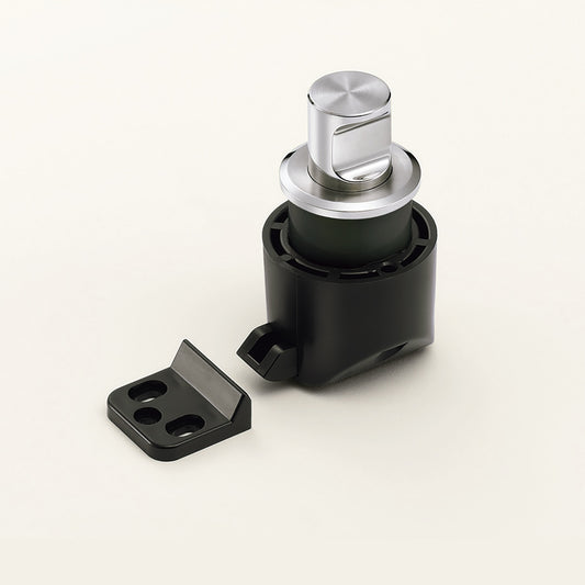 ZweiL® snap fastener with handle function, made of SUS316 stainless steel, ZL-2901. High-quality, solid and elegant snap fastener made of the finest V4A (SUS316) stainless steel for exclusive interior design, from ZweiL® / Sugatsune (Japan)